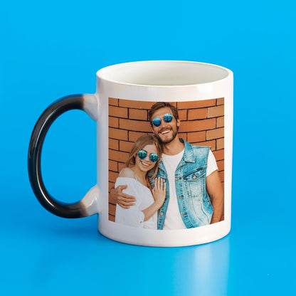 Custom Mug Color Changing, Custom Magic Cup with Photo, Heat Activated Mug Black to White Mug, Personalized Gift for Couple for Anniversary