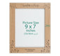 Personalised wood engraved photo frame