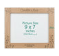 Personalised wood engraved photo frame