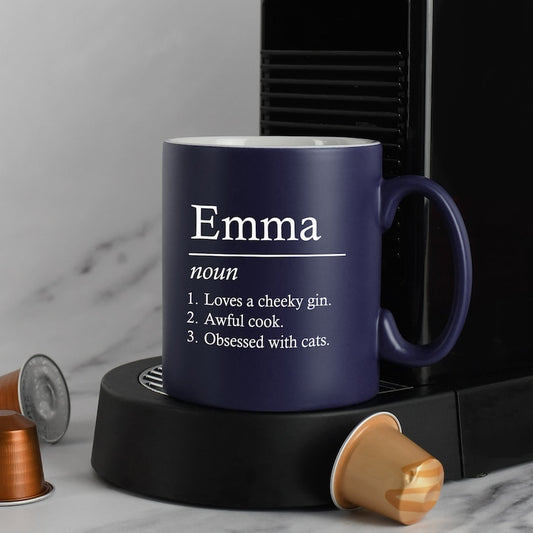 Personalised Name Definition Mug Gifts Ideas Presents For Mum Dad Birthday Christmas Mothers Fathers Day